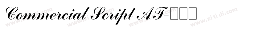Commercial Script AT字体转换